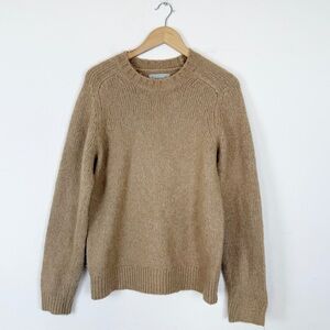 Everlane Tan Khaki The Cloud Merino Wool Blend Baggy Men Jumper Sweater